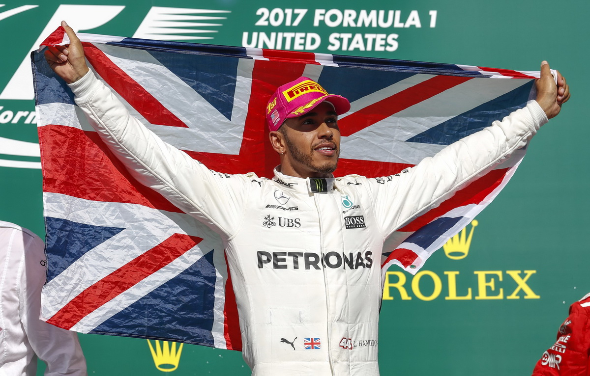 Lewis Hamilton曾於2012、2014、2015、2016年拿下德州Austin的Circuit of the Americas賽道冠軍，並在2017年順利成為五冠王.jpg