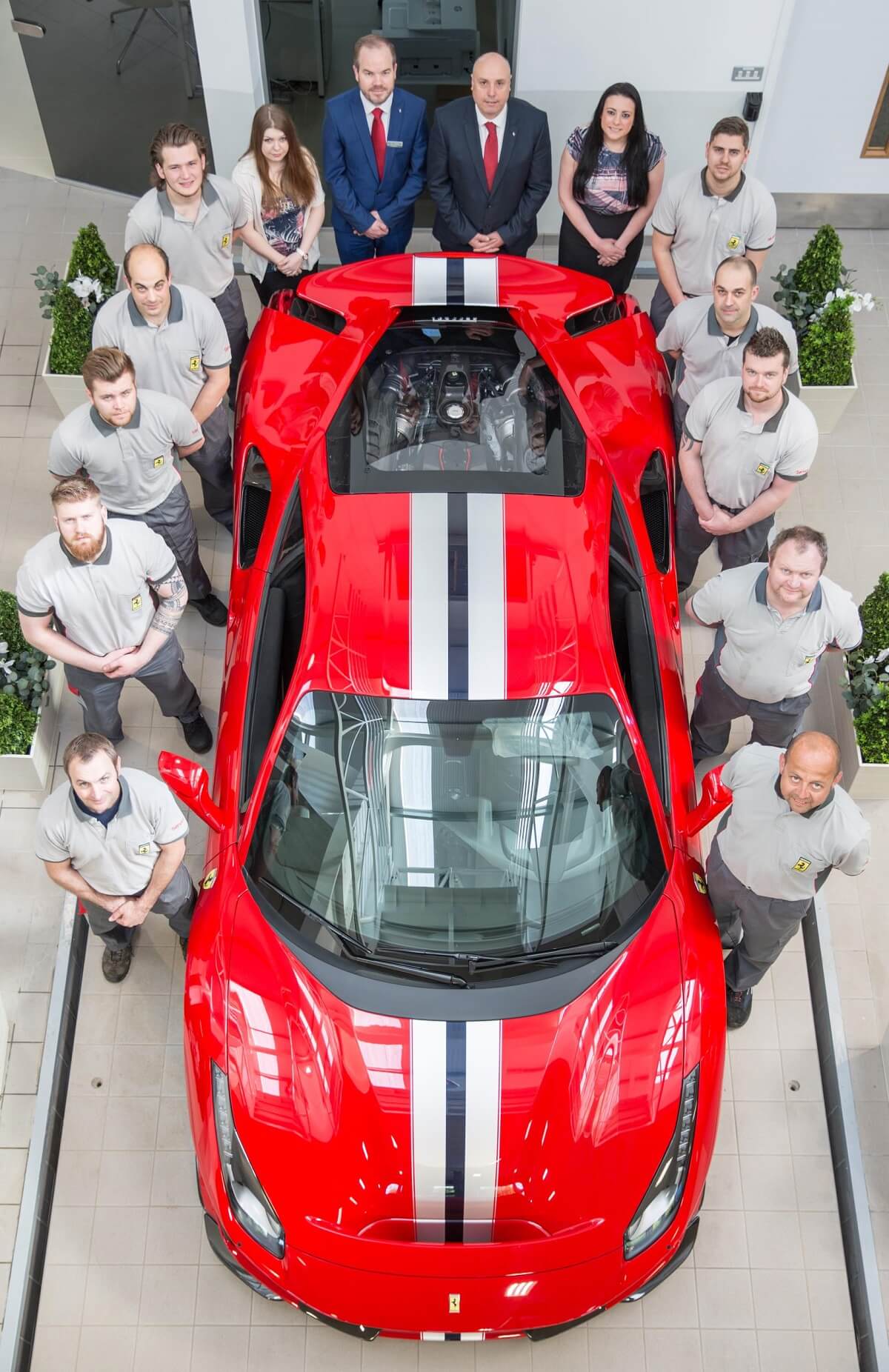 New Ferrari Service Centre at Meridien Modena, Lyndhurst - The Ferrari Aftersales Team.JPG