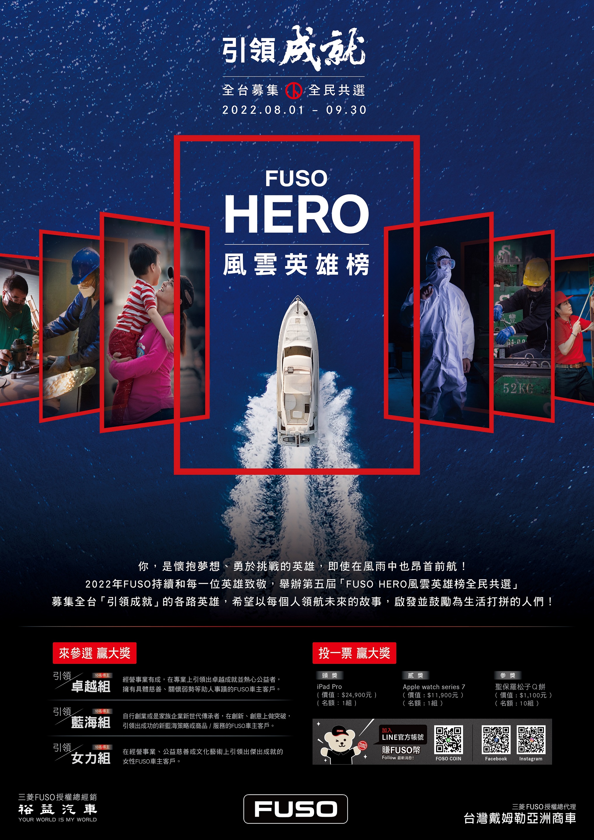 專屬運匠舞台！FUSO第五屆FUSO HERO風雲英雄榜即日起正式開跑，力邀民眾上網投票得大獎（圖由DTAT提供）.jpg