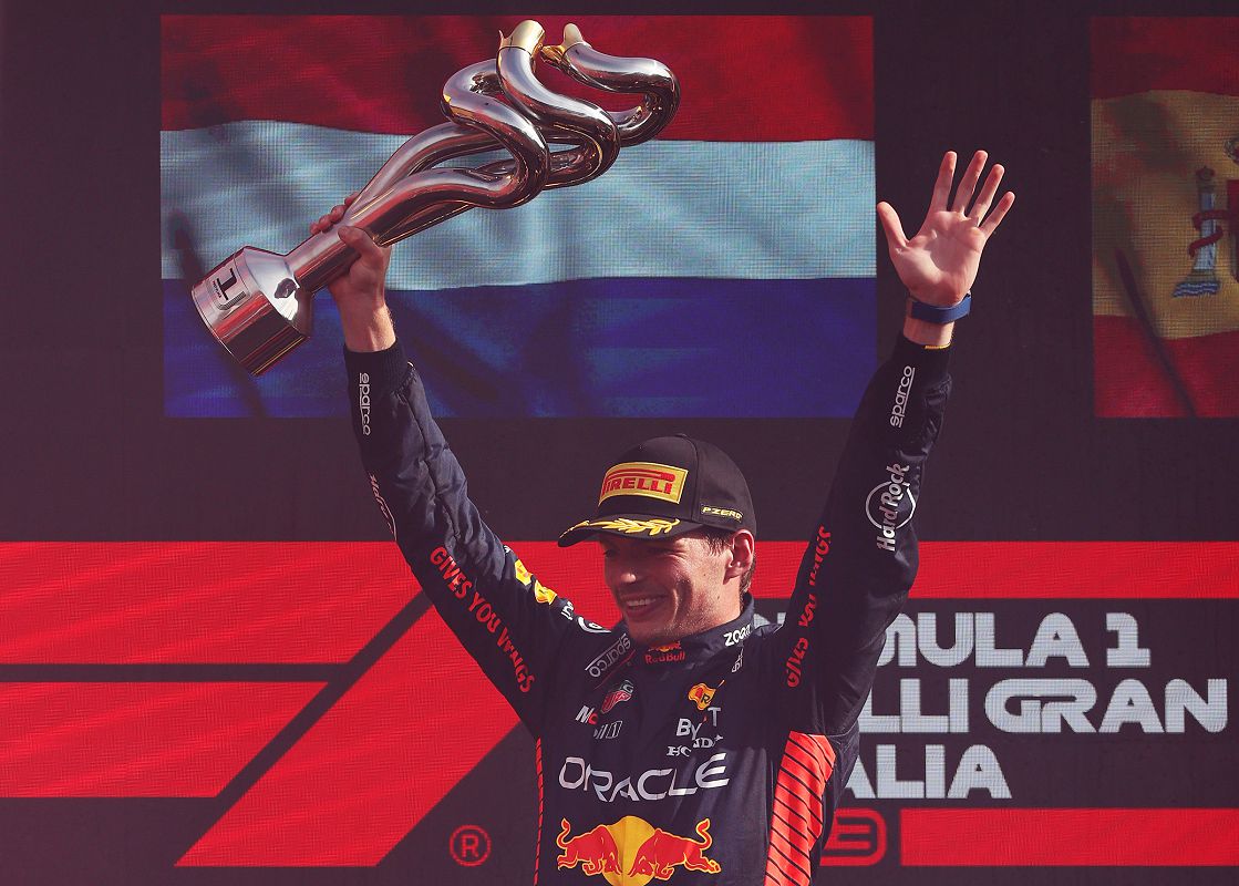 圖5_Max Verstappen拿下F1義大利大獎賽冠軍，創下單季十連勝紀錄，成為史上第一人達到此成就。(Red Bull提供).jpg