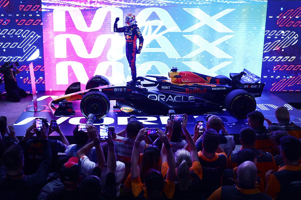 圖5-1_Max Verstappen於卡達衝刺賽搶先贏得2023年車手冠軍，蟬聯三屆冠軍(Red Bull提供）.jpg