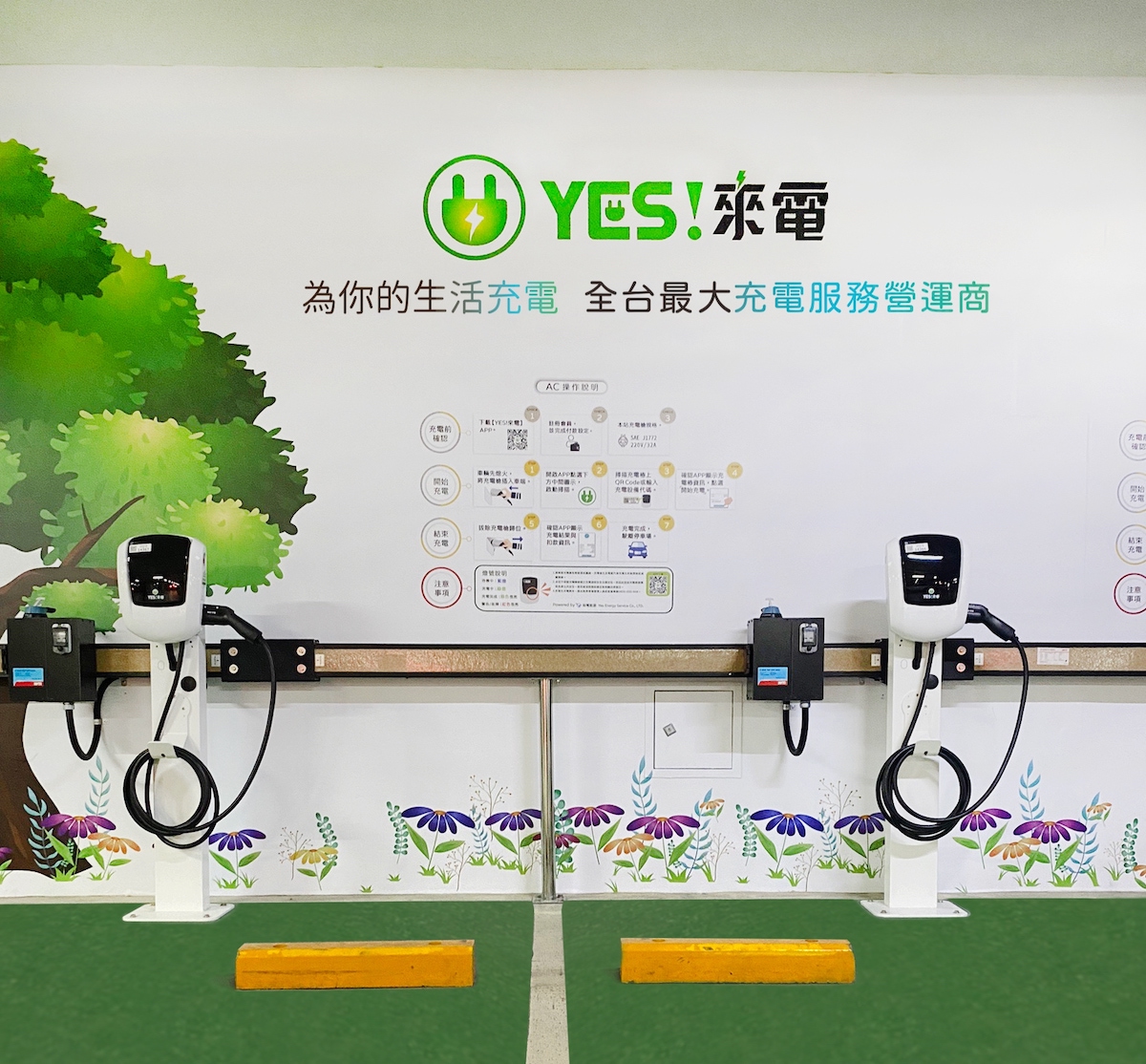 裕電俥電依循最早提出且已成市場主流的「停車即充電」概念持續進行充電樁布建，為電動車主打造全方位的移動生態系。.jpeg
