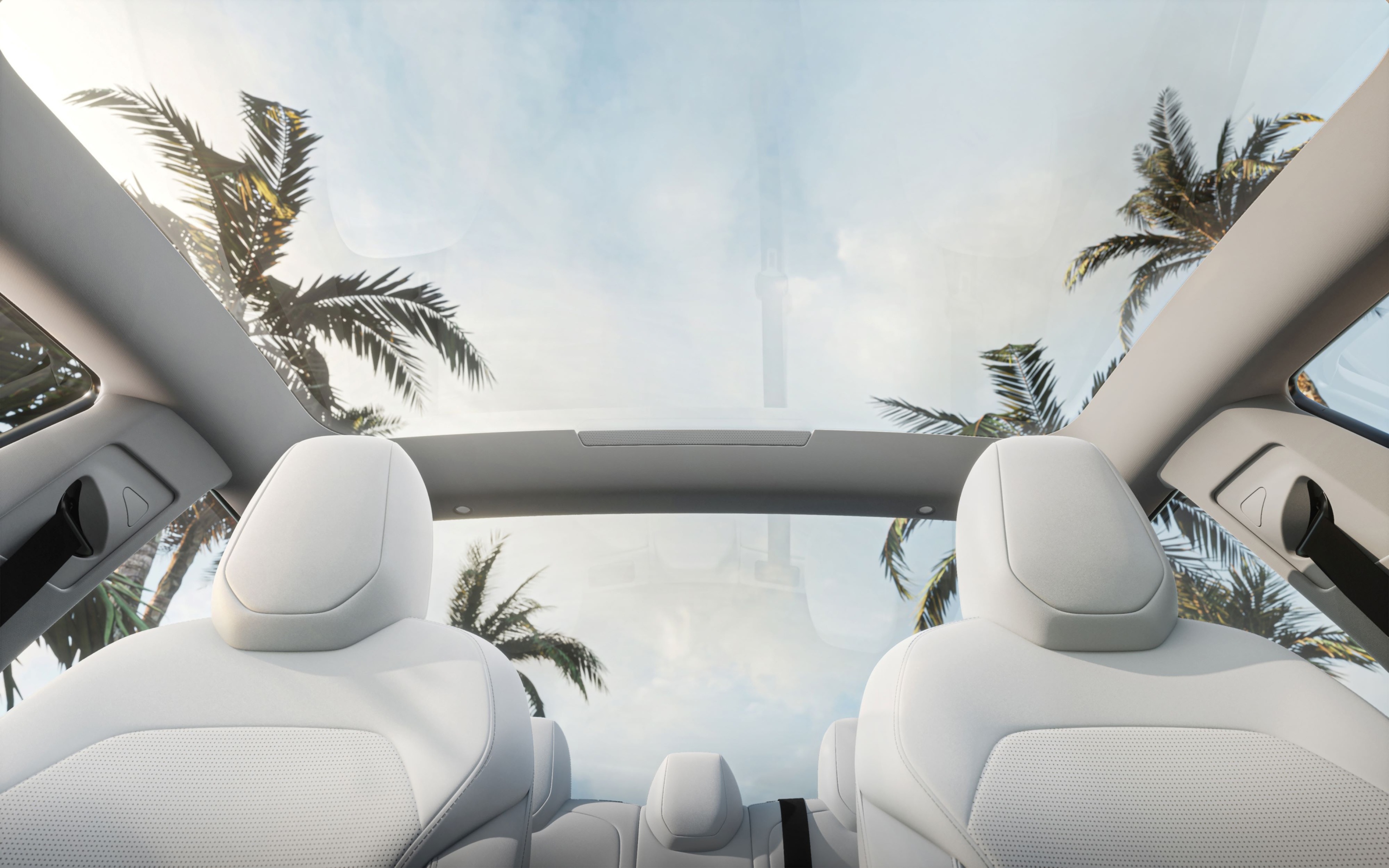 圖說：Model 3 煥新版標準配備全景玻璃車頂，不僅能有效阻隔紫外線，更提供乘客遼闊的天空景觀。.jpg