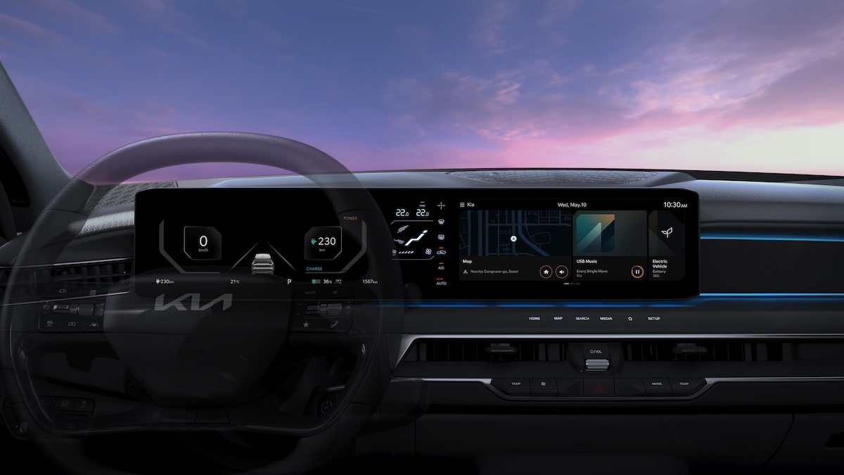 4.The Kia EV9搭載資訊娛樂系統注重「Opposites United對立的和諧」視覺概念，以向上的斜線作為主視覺應用在其中。.jpg