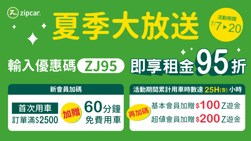 【圖四】Zipcar暑期加碼，全面95折，再送用車金回饋.jpg