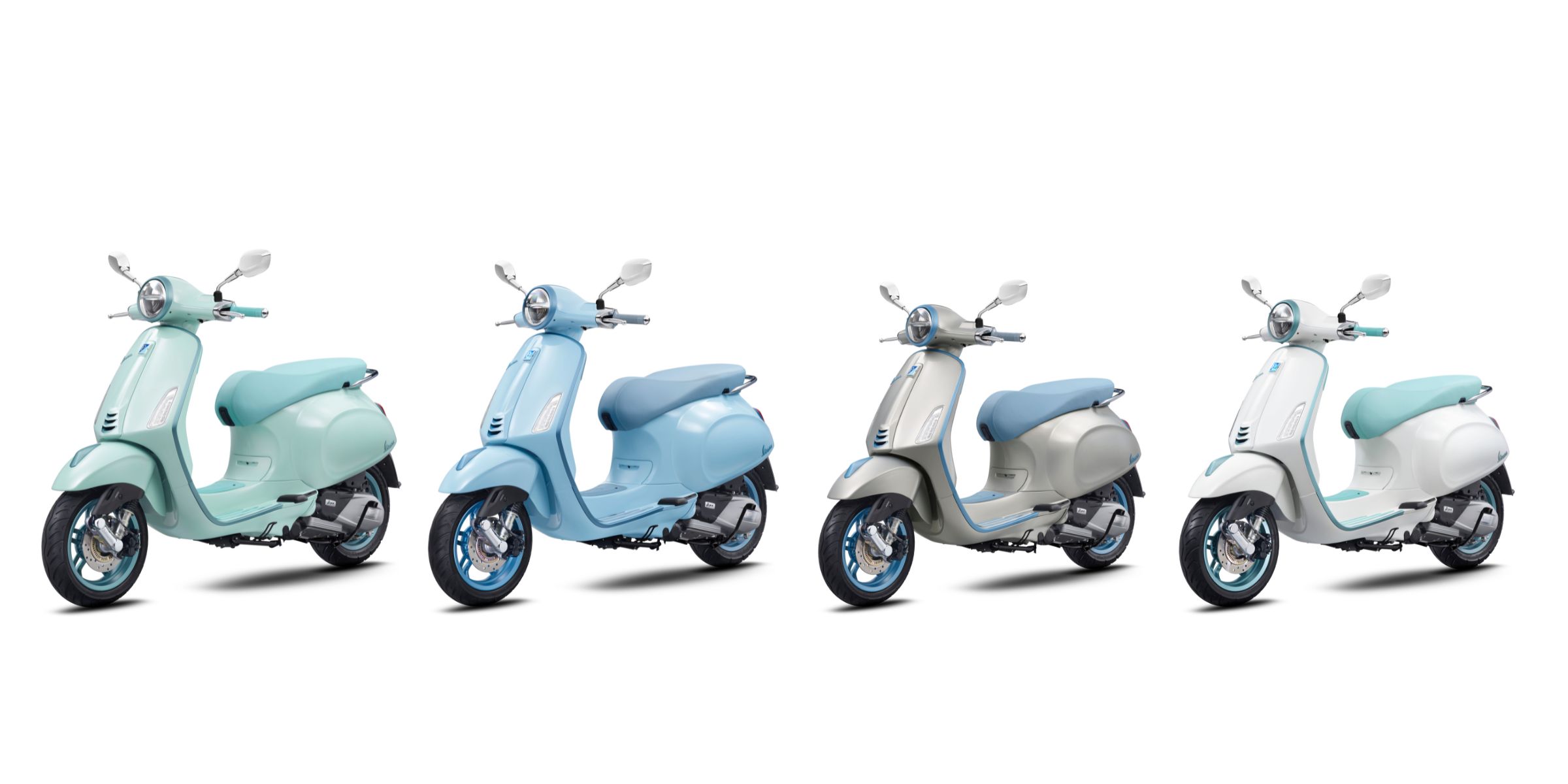 Vespa Primavera S 150 (由左至右)薄荷綠、天空藍、冰曜灰、雪地白.jpg