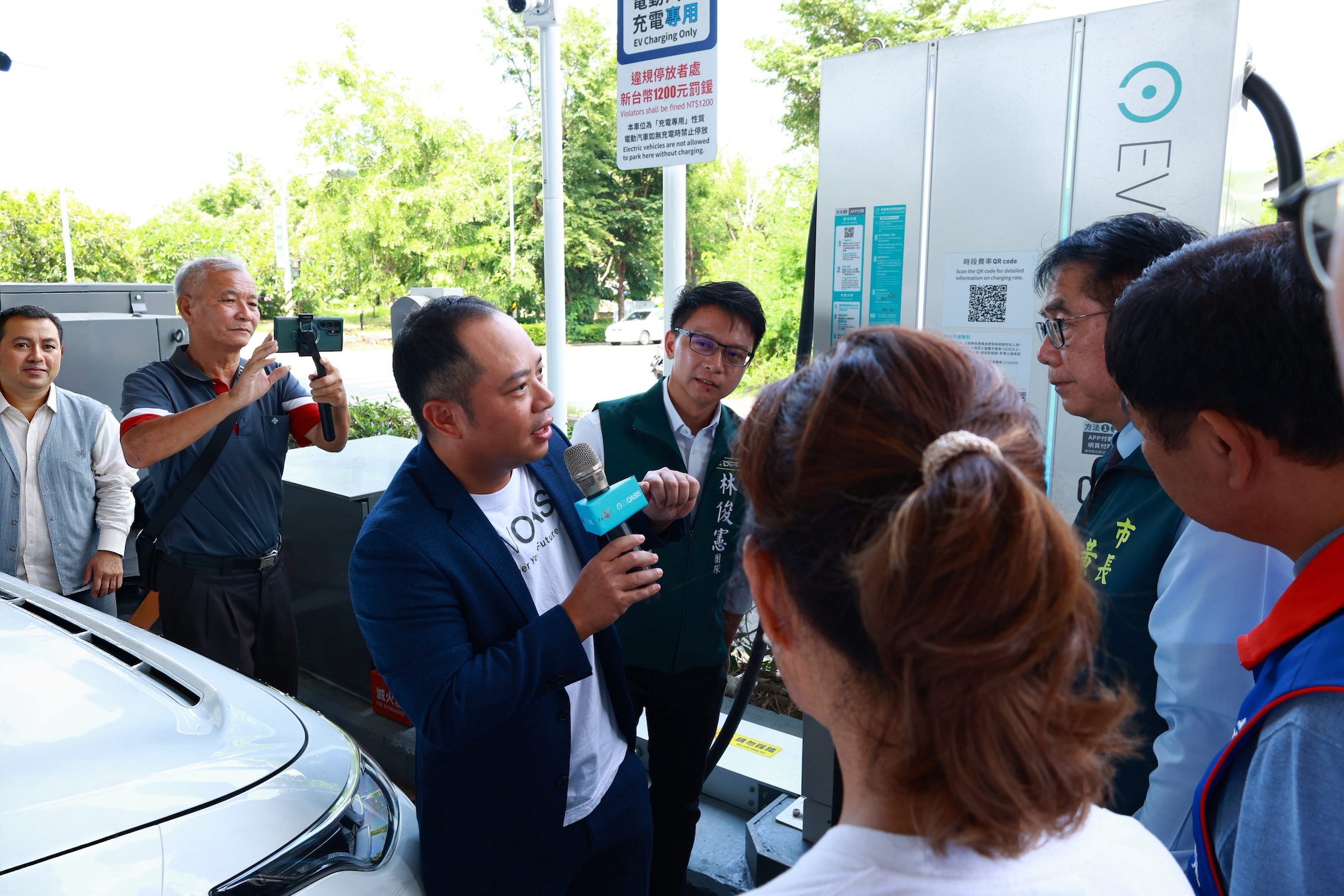 圖說三：EVOASIS董事長陶百群表示，「來臺南就充EVOASIS！我們將持續打造全台最大充電網，把快充做得更近、更快、更省。」.JPG